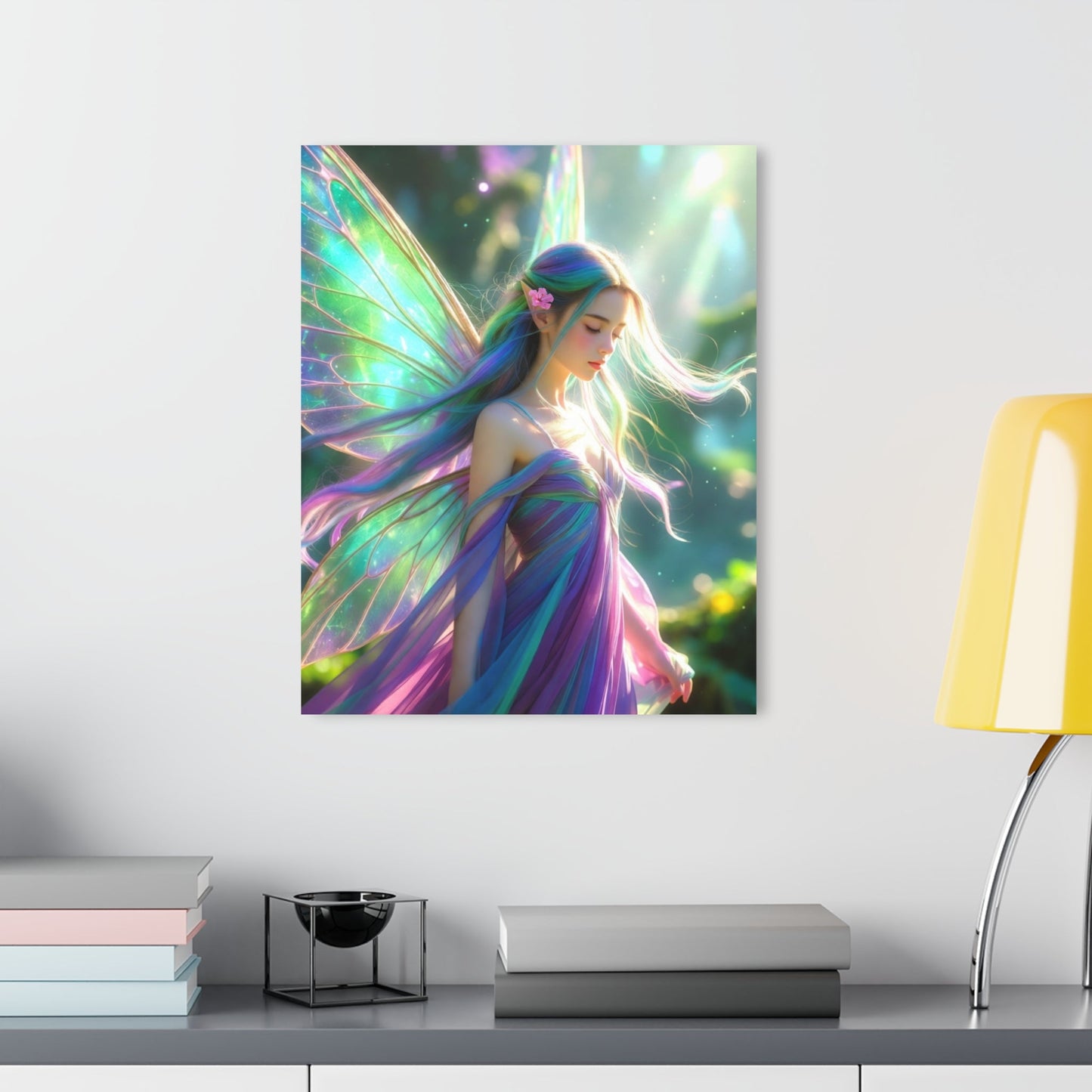 Ethereal Fairy Portrait Acrylic Print | French Cleat Hanging Printify