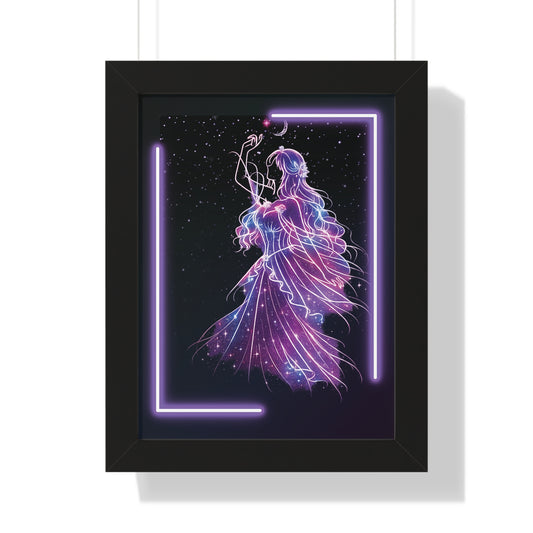 Galaxy Maiden Framed Poster