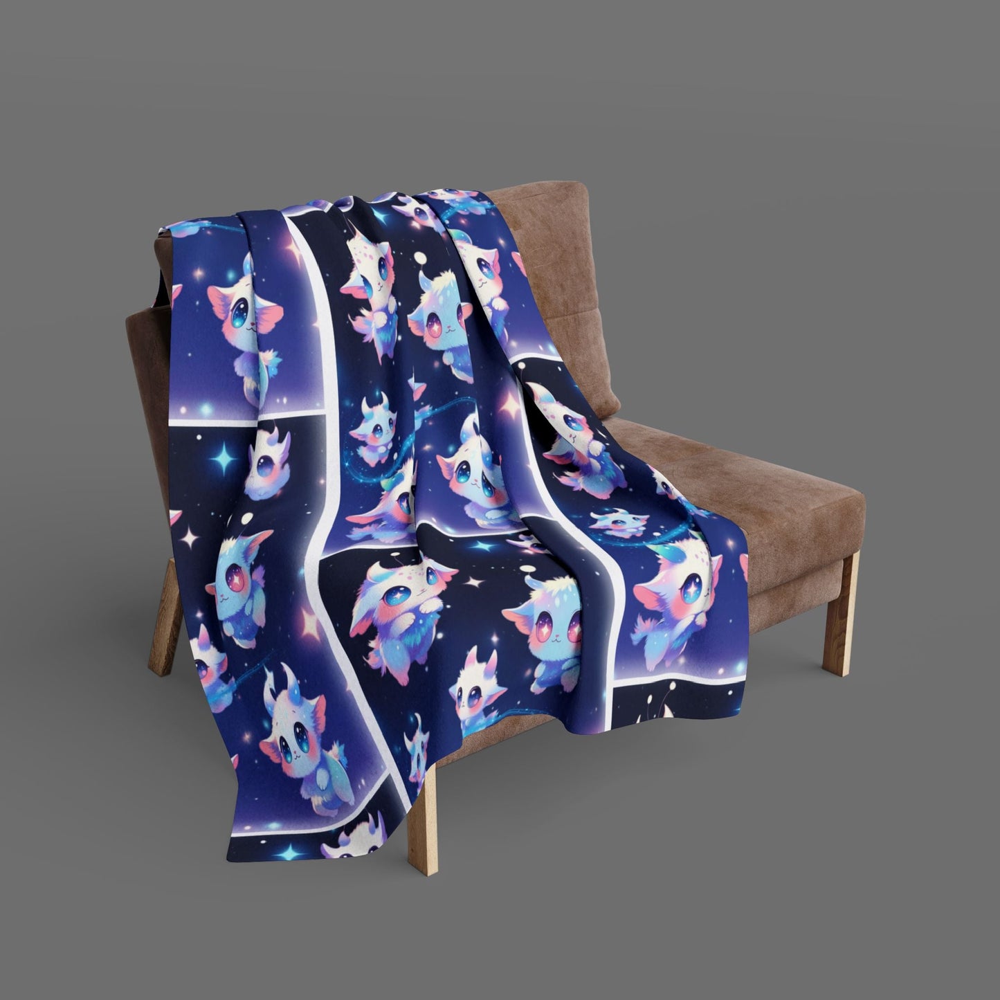 Moon Star Sprites, Arctic Fleece Blanket Printify