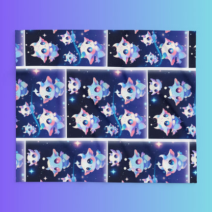 Moon Star Sprites, Arctic Fleece Blanket Printify