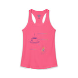 'Espresso, Crystal's and Chaos' Women's Ideal Racerback Tank