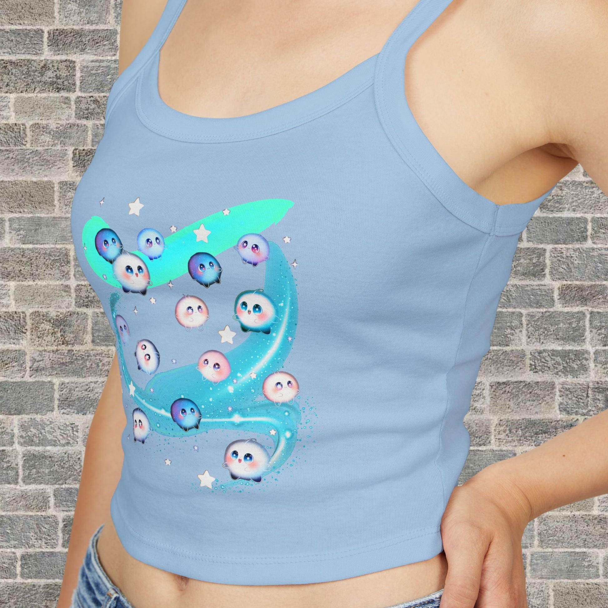 Kawaii Bubble Puffball (didn't know what to name them) Tank Top Printify