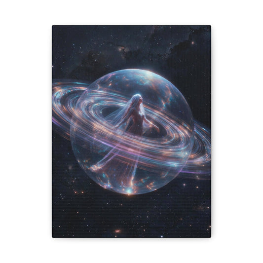 Celestial Spirit in Orb Matte Canvas Wall Art Printify