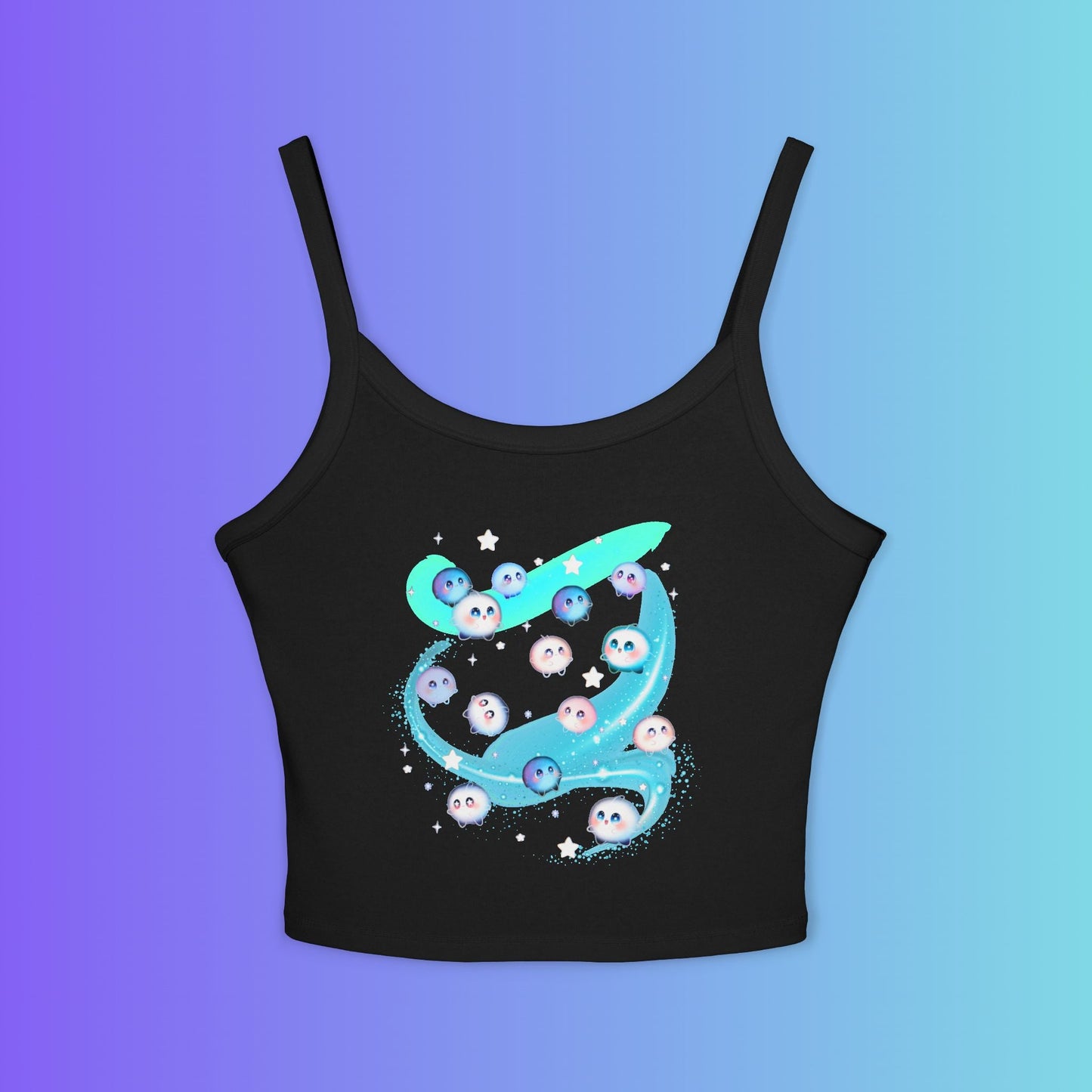 Kawaii Bubble Puffball (didn't know what to name them) Tank Top Printify