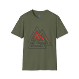 The Valknut, "knot of the slain" Norse Symbol Tee