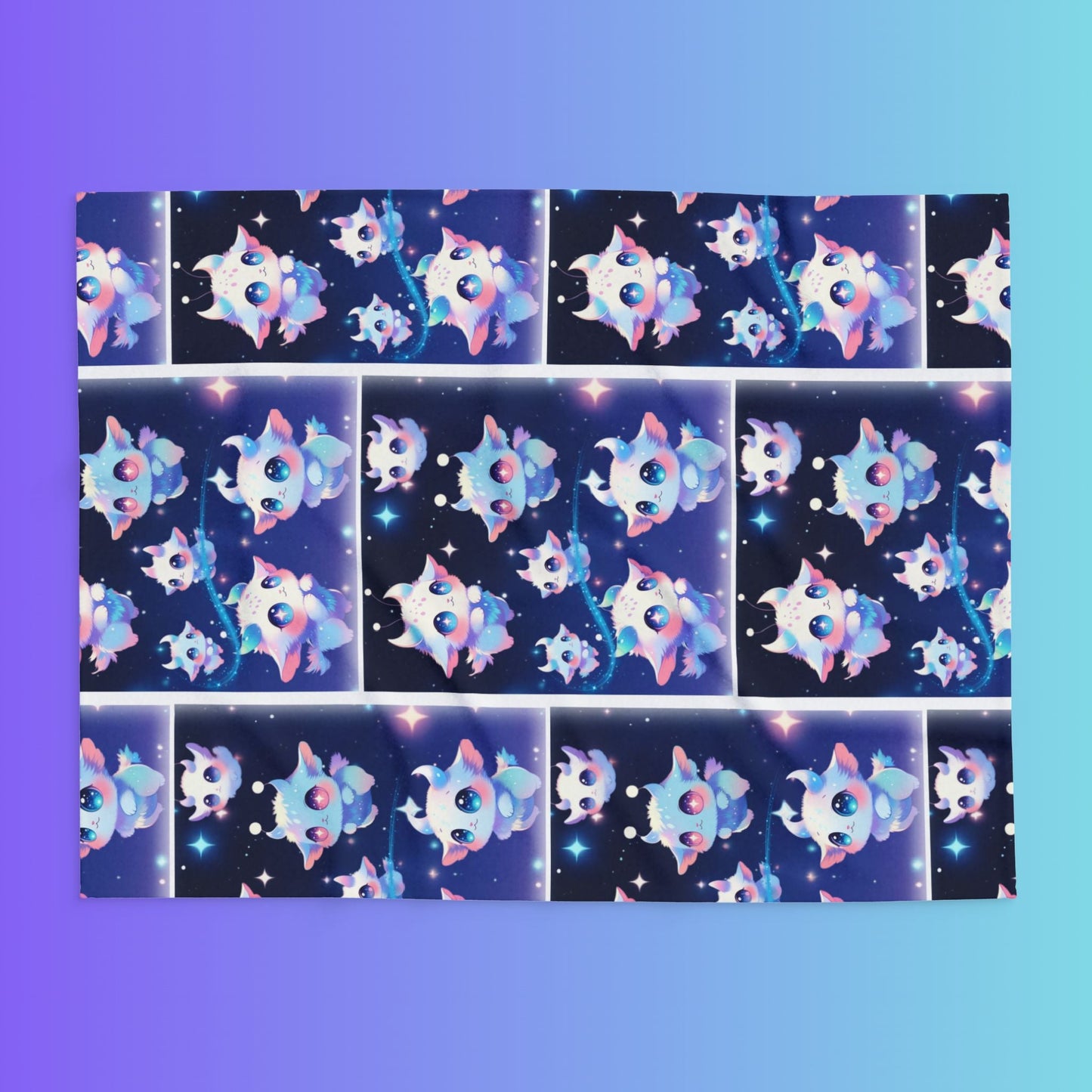 Moon Star Sprites, Arctic Fleece Blanket Printify