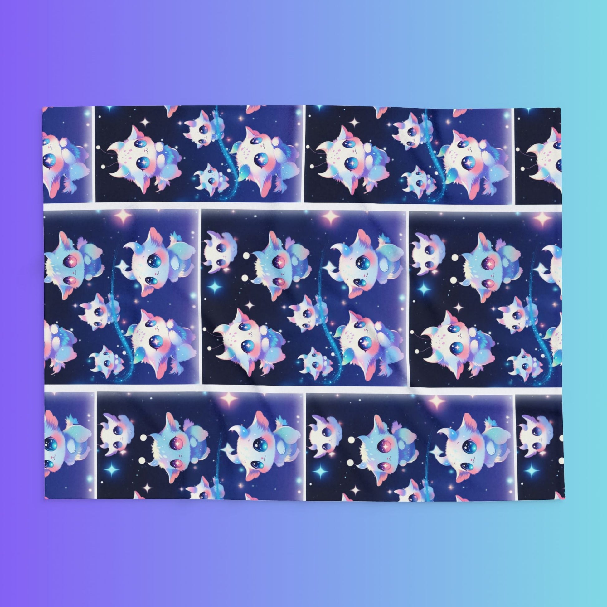 Moon Star Sprites, Arctic Fleece Blanket Printify