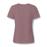 Crescent Moon & Lotus Graphic V-Neck Tee