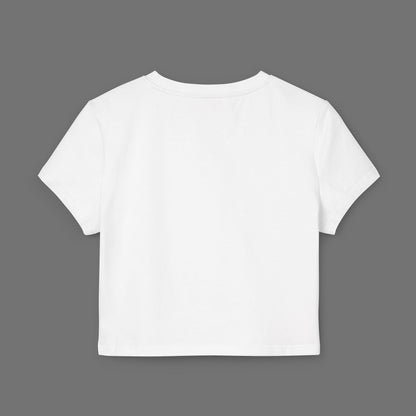 Neon Aerialist Dancer Crop Tee | Pink Purple Vaporwave Printify