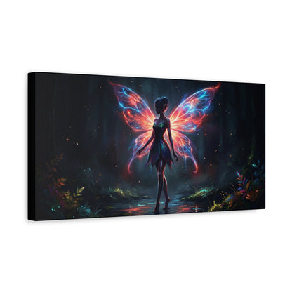 Neon Fairy Fantasy Canvas Printify