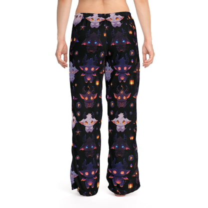Spooky Kawaii Pajama Pants, Cute Spooky Critters All-Over-Print Sleepwear Printify