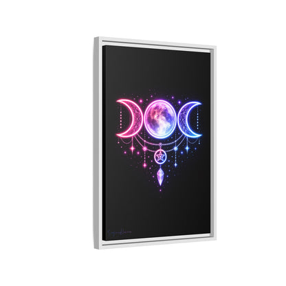 Triple Moon Framed Canvas