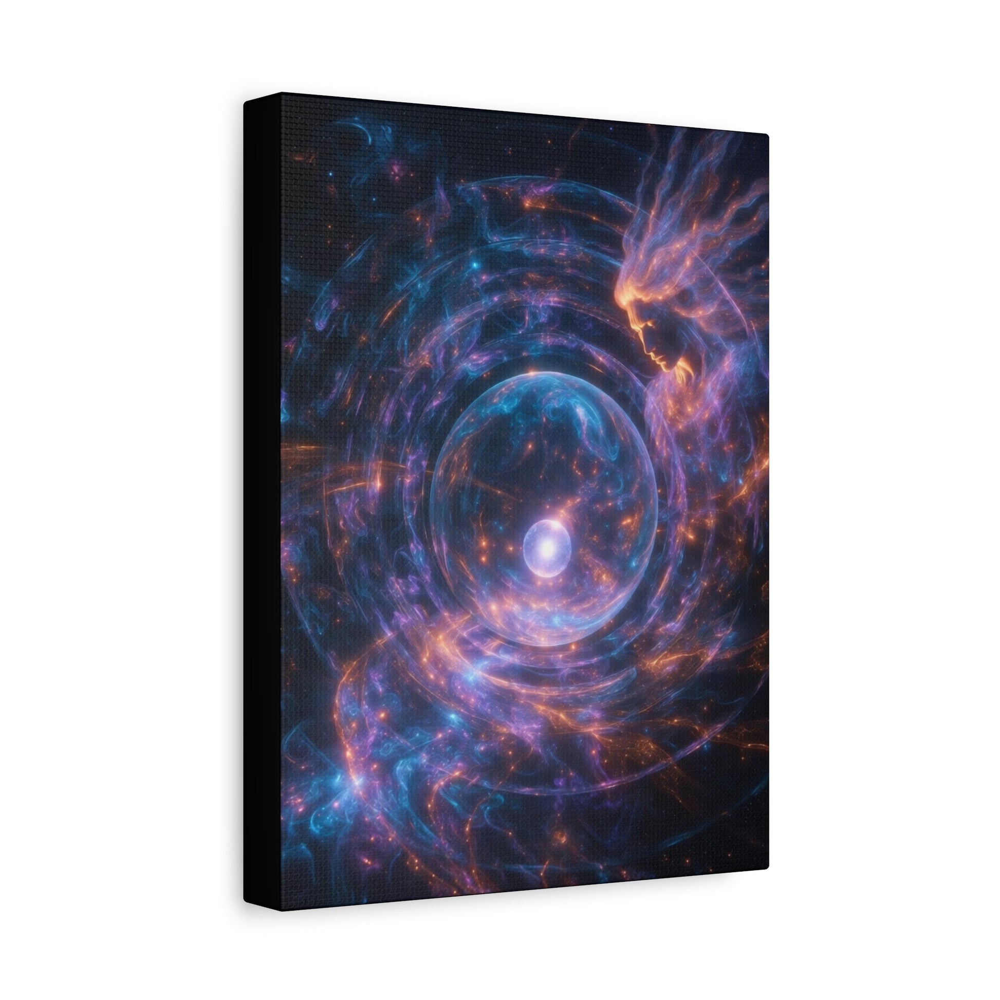 Cosmic Vortex Matte Canvas Print, Nebula Galaxy Wall Art, Stretched 1.25" Printify