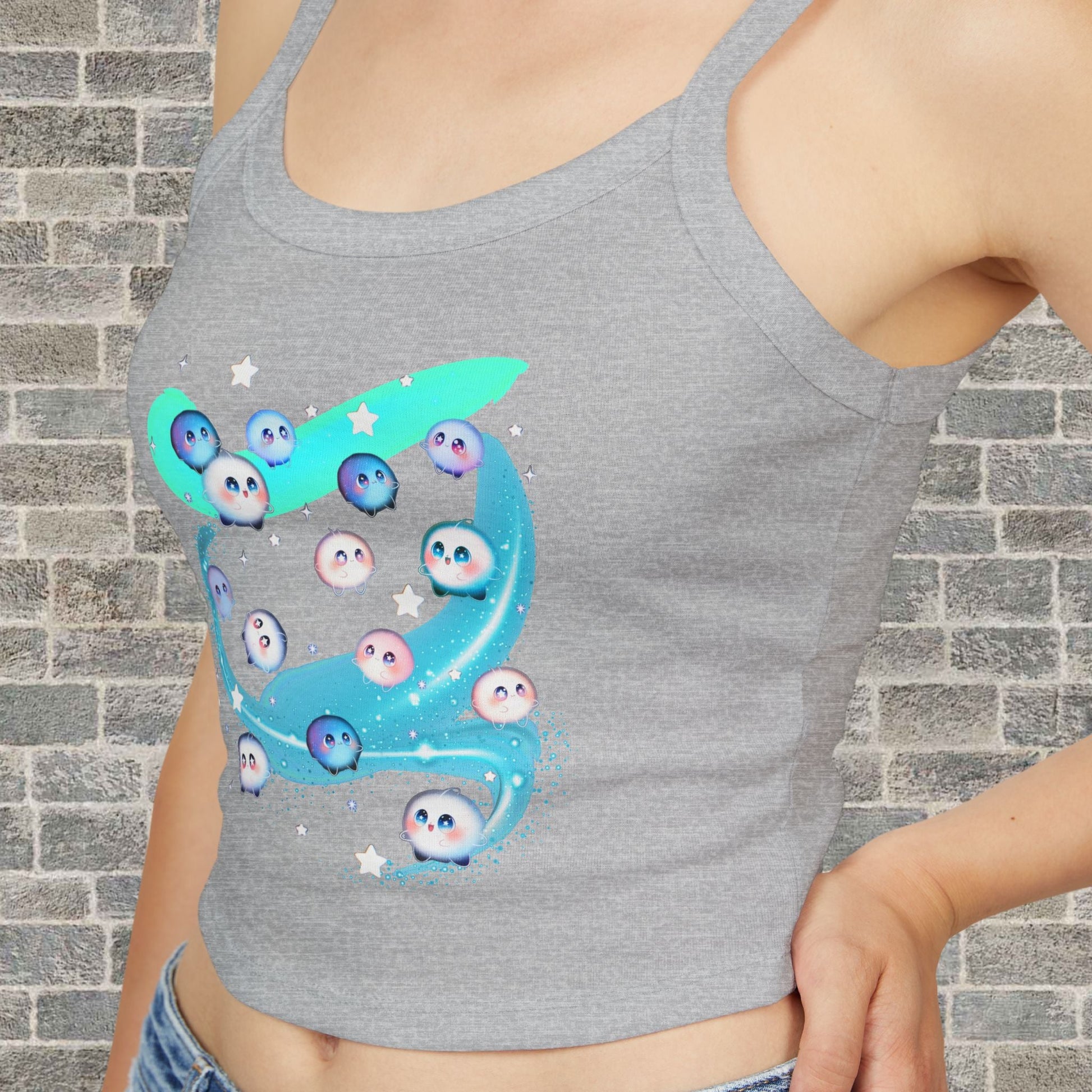 Kawaii Bubble Puffball (didn't know what to name them) Tank Top Printify