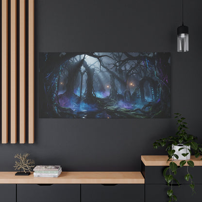 Enchanted  Dark Forest Matte Canvas Printify