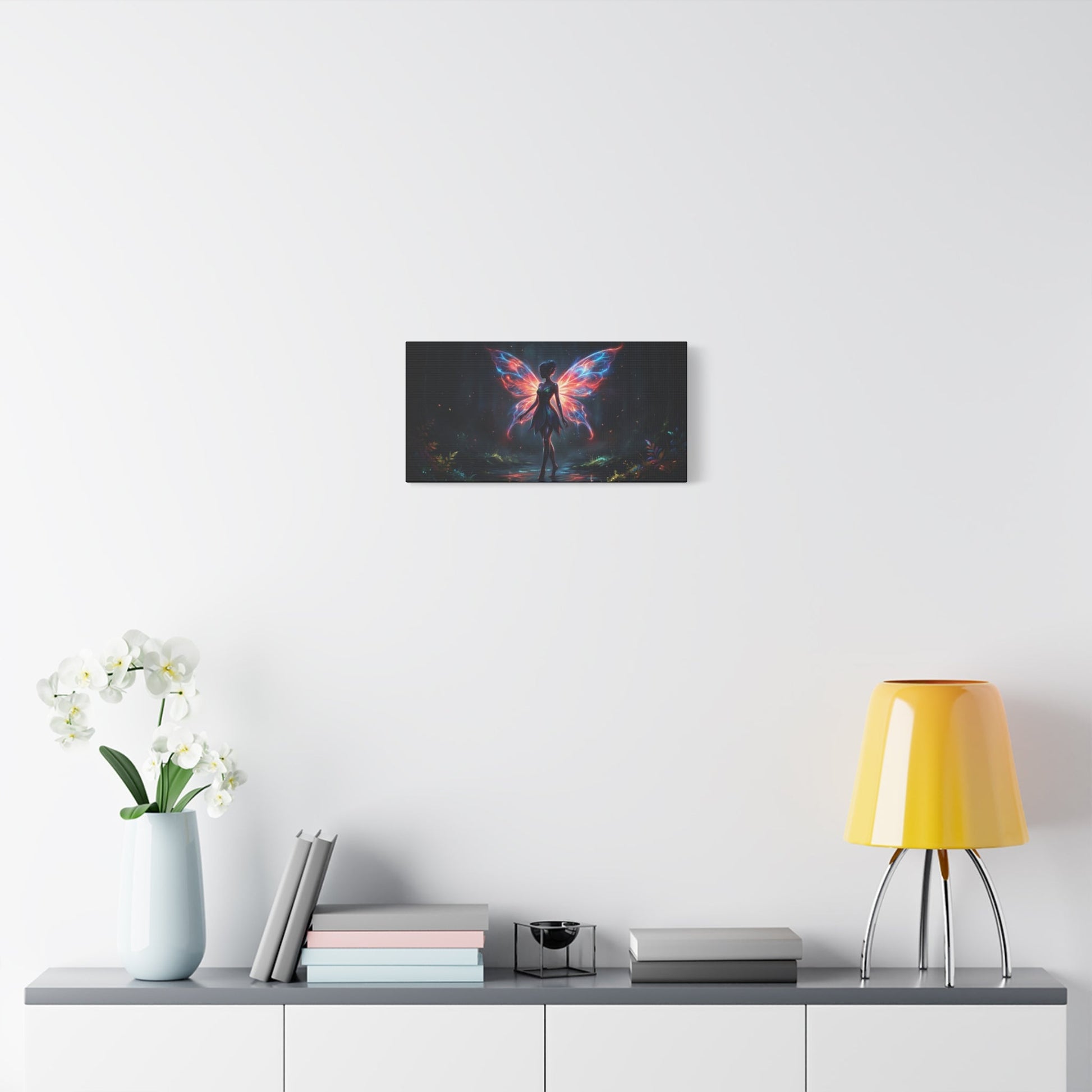 Neon Fairy Fantasy Canvas Printify
