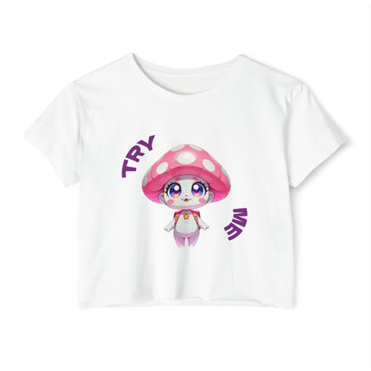 Kawaii Characters Crop Top