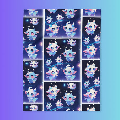 Moon Star Sprites, Arctic Fleece Blanket Printify
