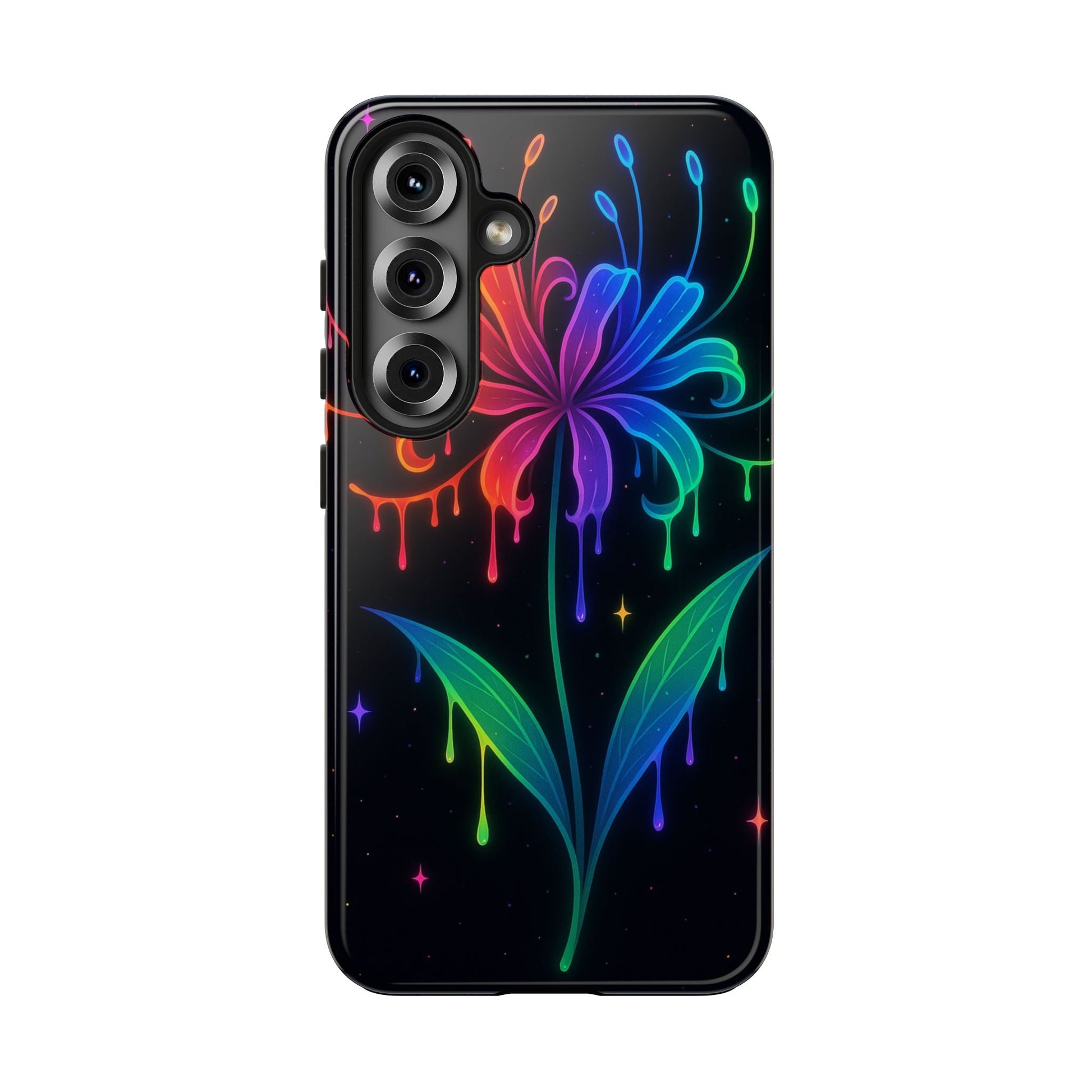 Neon Drip Flower Phone Case | Tough Phone Case Printify