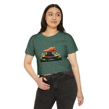 Kawaii Characters Crop Top