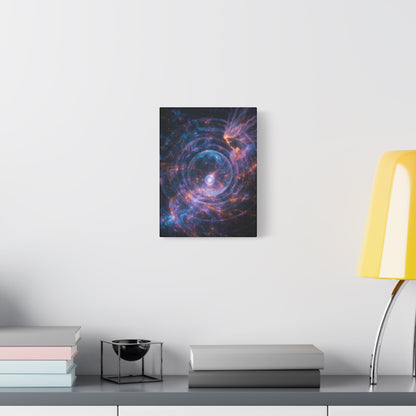 Cosmic Vortex Matte Canvas Print, Nebula Galaxy Wall Art, Stretched 1.25" Printify