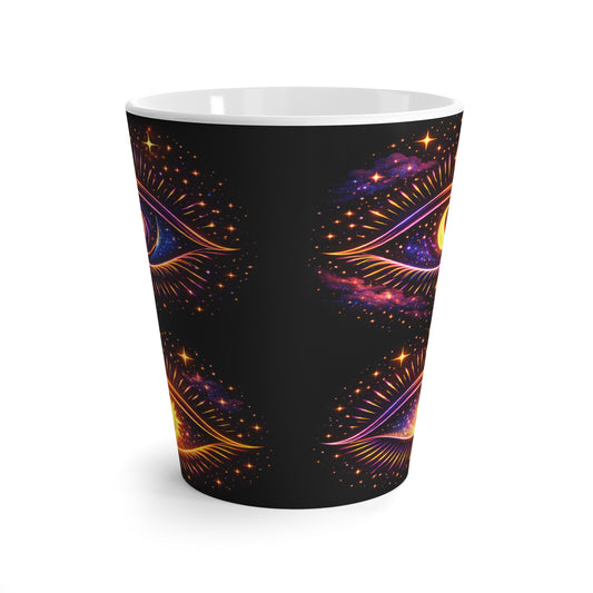 Infinite Cosmic Eyes, Latte Mug