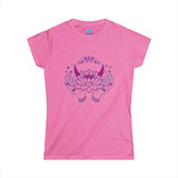 Lotus Hands Floral Short Sleeve Women's T-Shirt