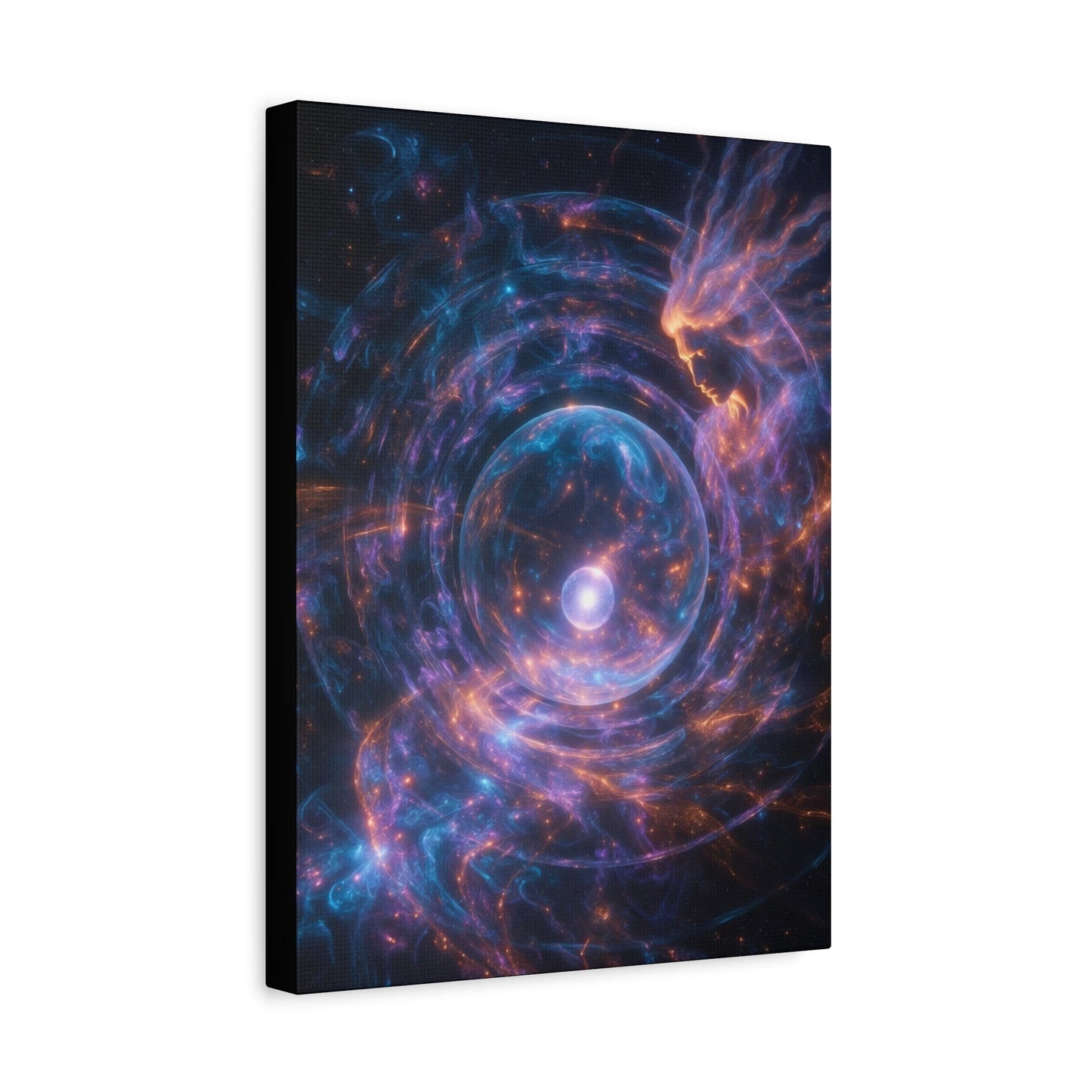 Cosmic Vortex Matte Canvas Print, Nebula Galaxy Wall Art, Stretched 1.25" Printify