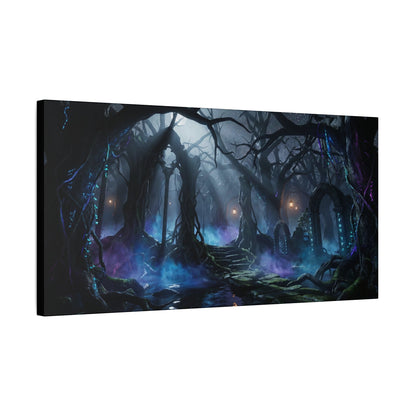 Enchanted  Dark Forest Matte Canvas Printify