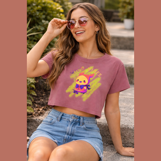 Wild Vibes Kawaii Crop Top Printify