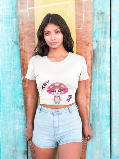 Kawaii Characters Crop Top