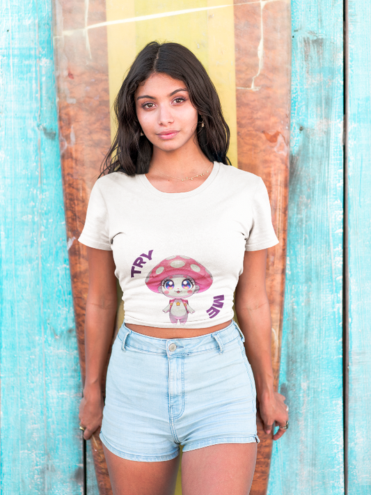 Kawaii Characters Crop Top