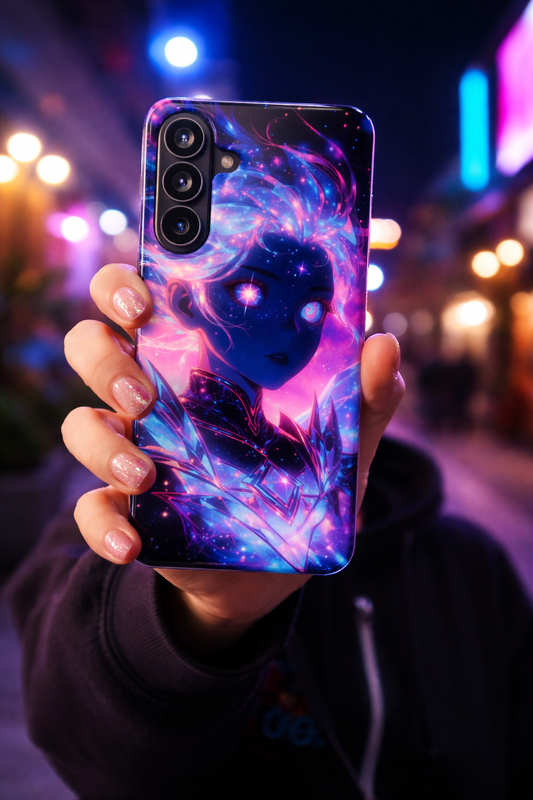 Galaxy S26 Anime Cosmic Warrior Phone Case