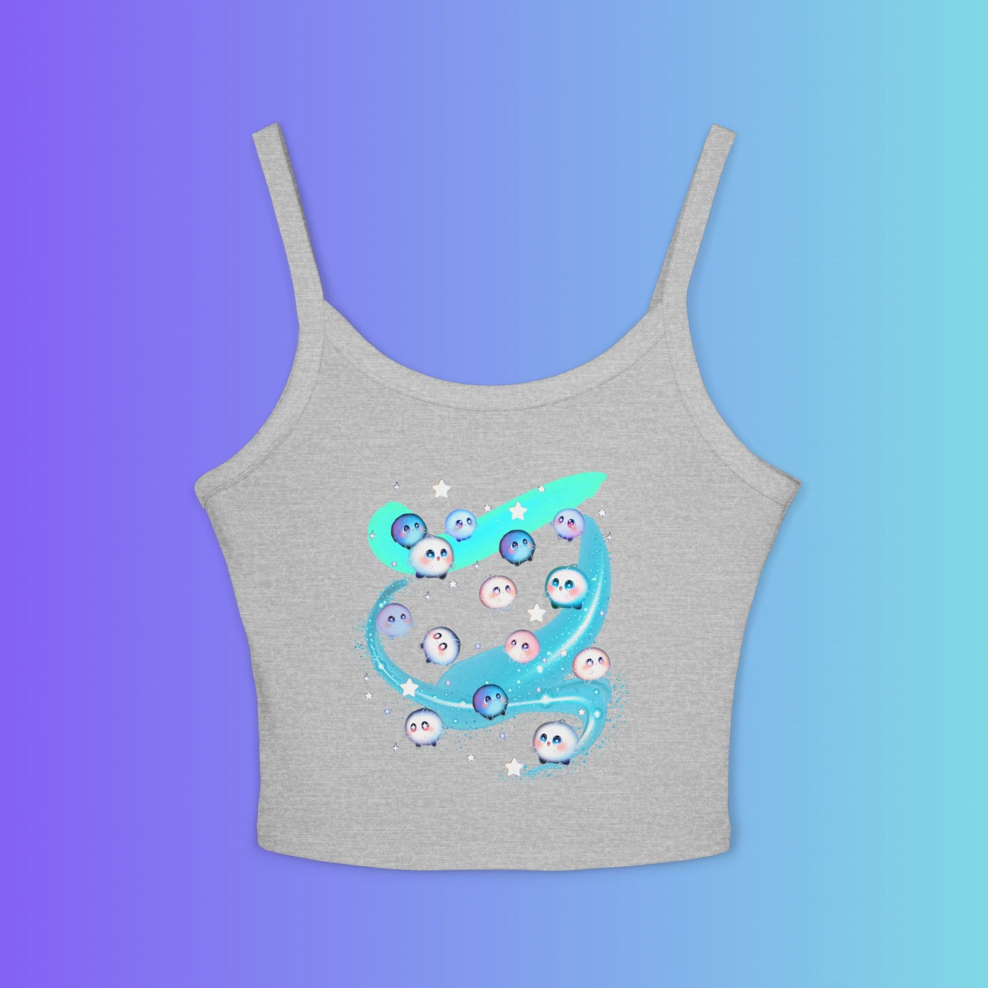 Kawaii Bubble Puffball (didn't know what to name them) Tank Top Printify