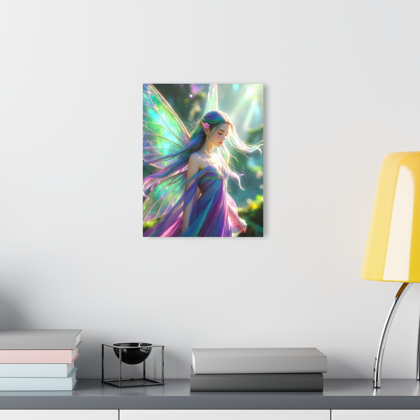Ethereal Fairy Portrait Acrylic Print | French Cleat Hanging Printify