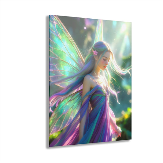 Ethereal Fairy Portrait Acrylic Print | French Cleat Hanging Printify