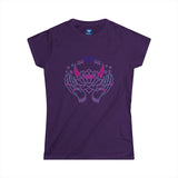Lotus Hands Floral Short Sleeve Women's T-Shirt