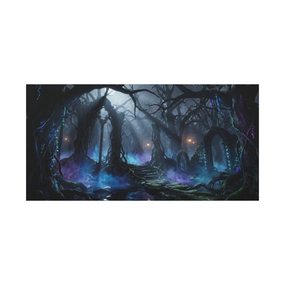 Enchanted  Dark Forest Matte Canvas Printify