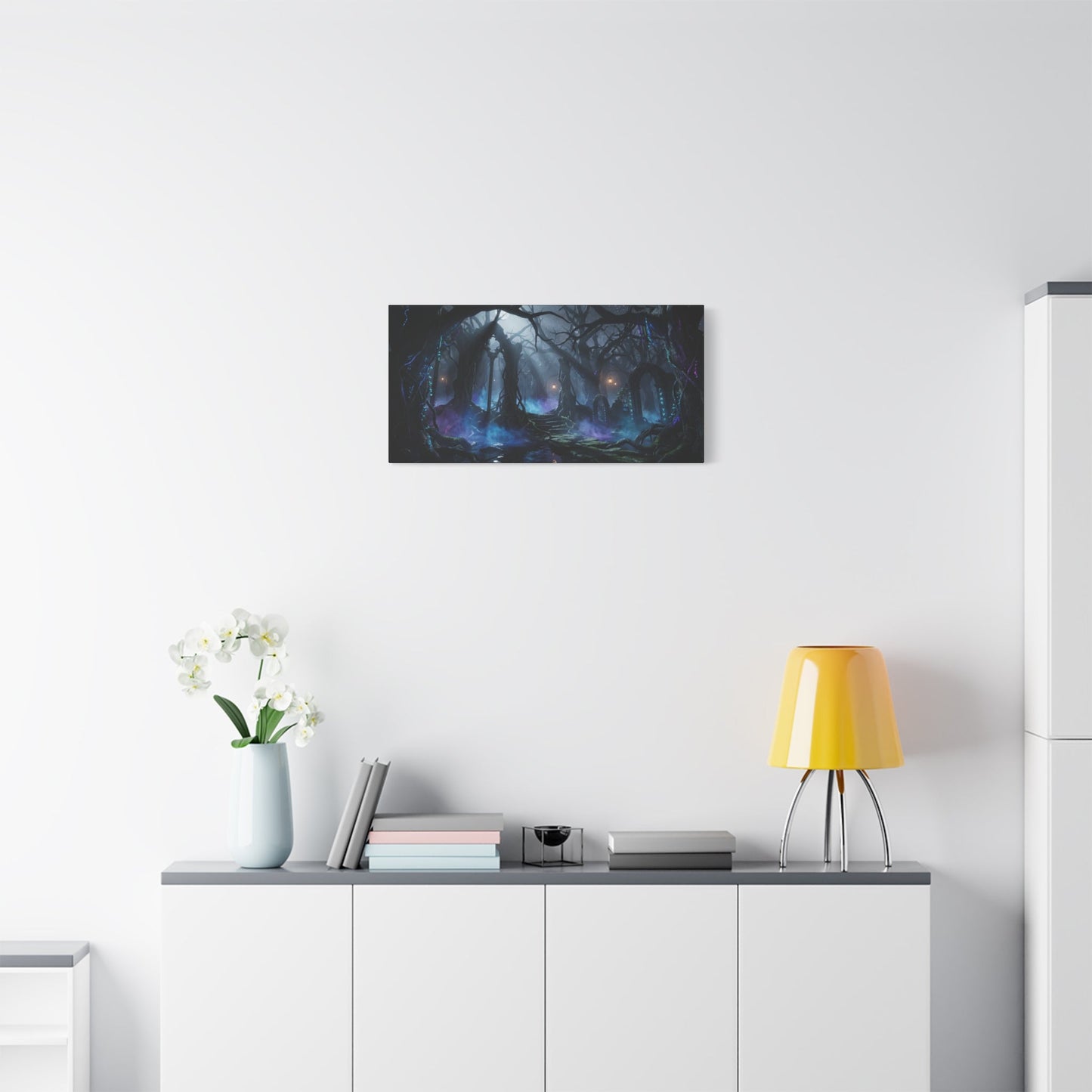 Enchanted  Dark Forest Matte Canvas Printify