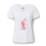 Mystic Moon & Hand V-Neck Tee