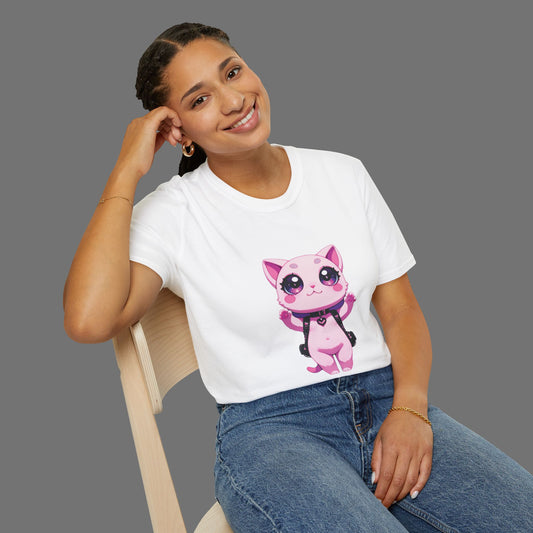Cute Multi-Kawaii T-Shirt, Adorable Big-Eyed Graphic Tee