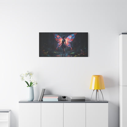 Neon Fairy Fantasy Canvas Printify