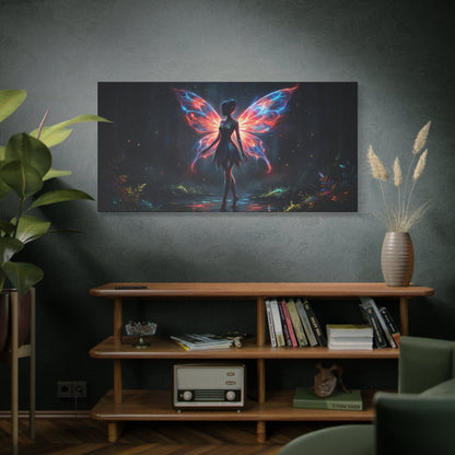 Neon Fairy Fantasy Canvas Printify