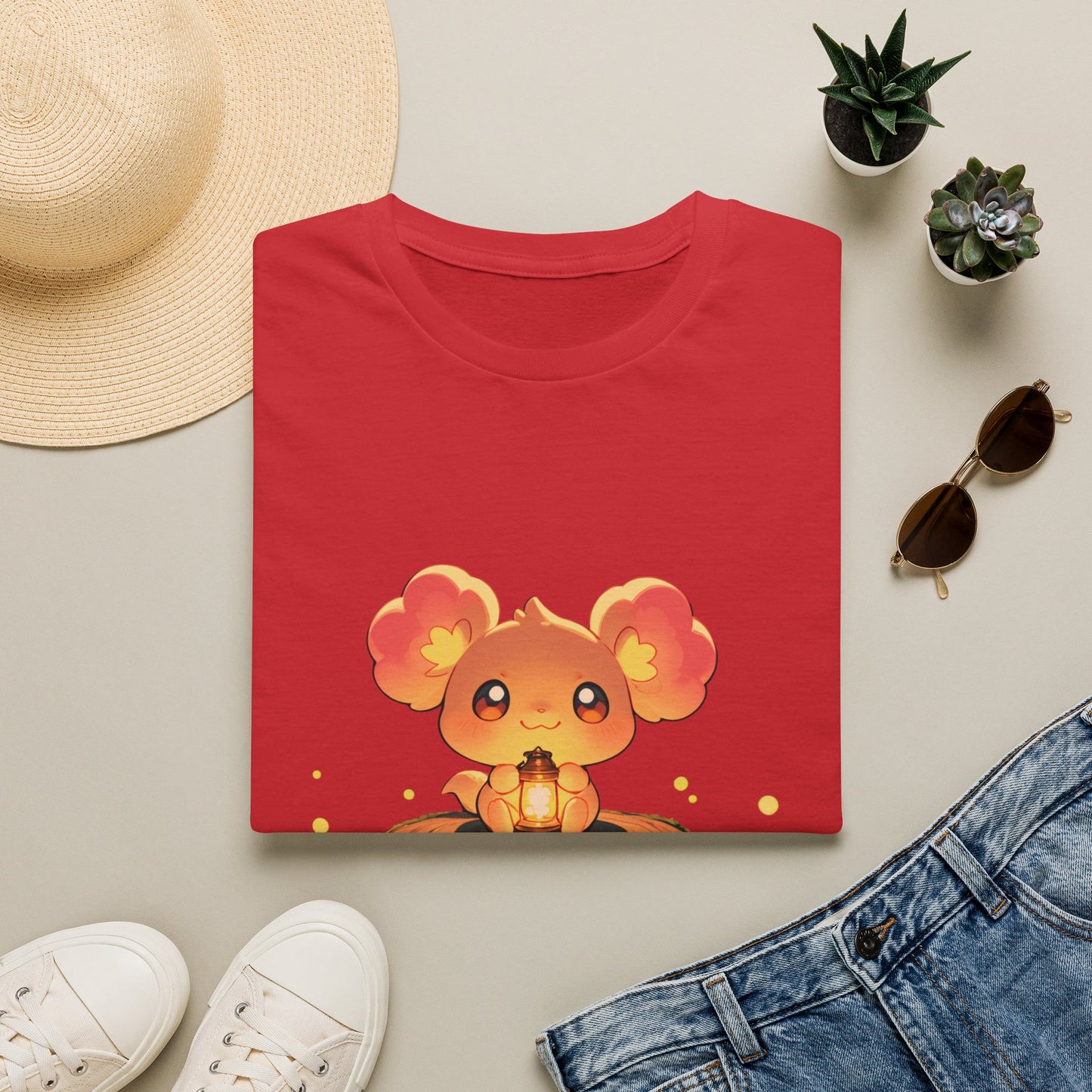 Cute Multi-Kawaii T-Shirt, Adorable Big-Eyed Graphic Tee