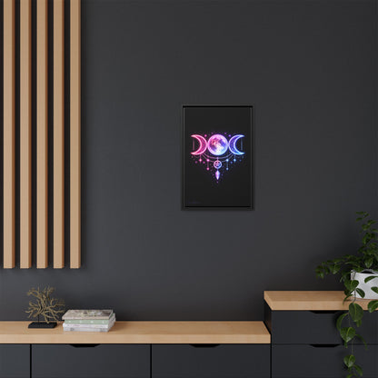 Triple Moon Framed Canvas
