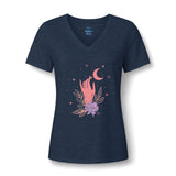 Mystic Moon & Hand V-Neck Tee