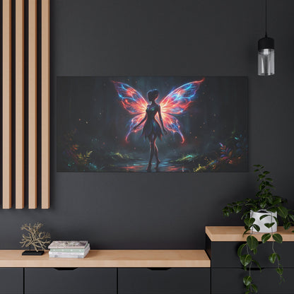 Neon Fairy Fantasy Canvas Printify