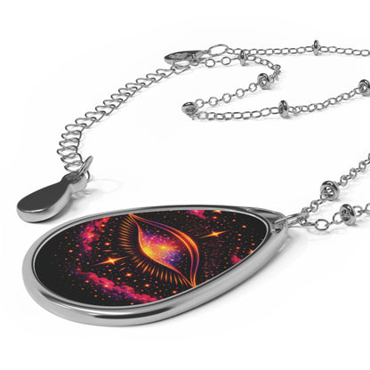 Mystic Eye Oval Necklace Pendant