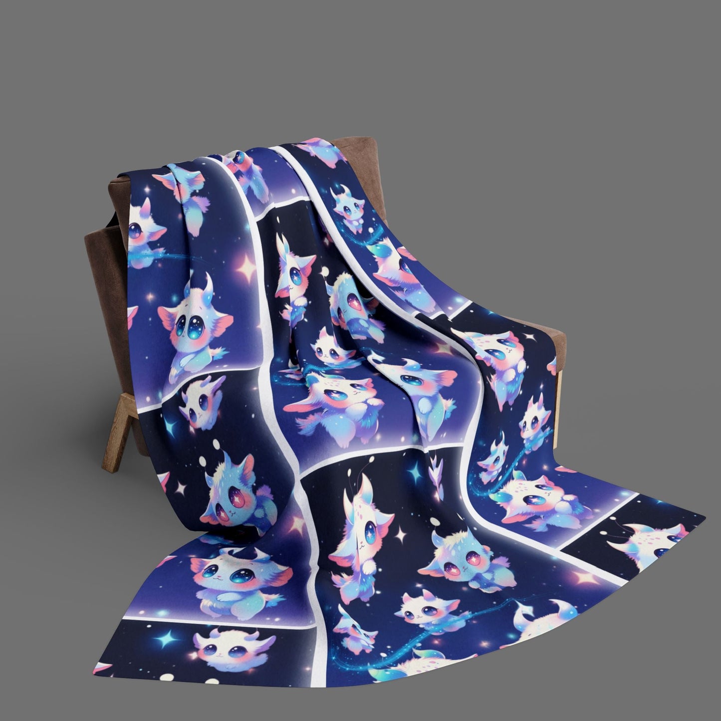 Moon Star Sprites, Arctic Fleece Blanket Printify