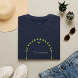 Cosmic Guardian T-Shirt — Mystical Cat Moon Phase Tee